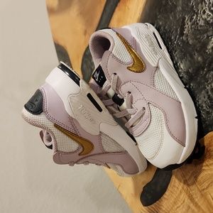 Nike Air Max Excee (td) Toddler Cd6893-102 Size 10C White/Metallic Gold-iced